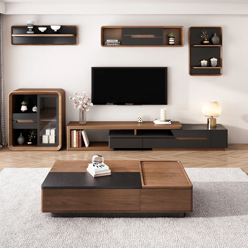 Modern Style Wholesale Modern Television Wall Wooden Luxury  Living Room Furniture TV Stand TV Unit