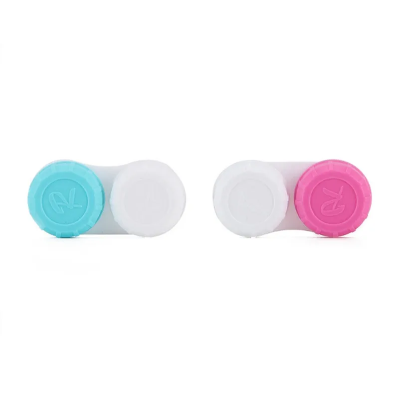 5.5*2.7*1.3cm Plastic Contact lens double companion box glasses accessories for Eyes travel Kit Holder Container