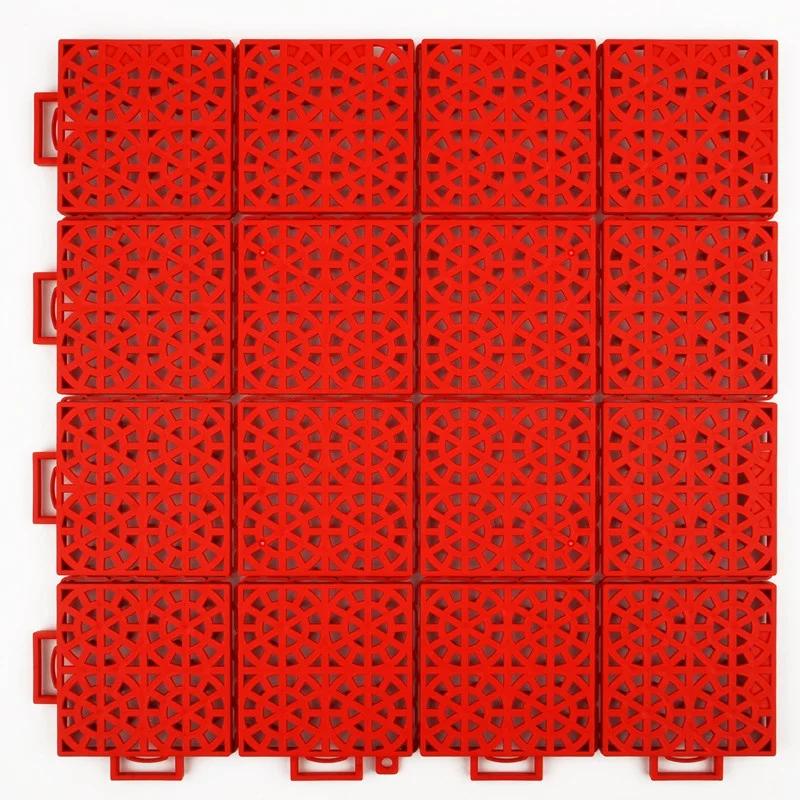 Enlio cheap polypropylene hockey pickle ball court interlocking tiles plastic interlocking court floor
