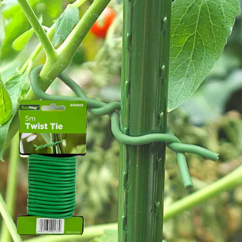 Garden Twist Ties With Cutter For Plant Care Rubber Twine Plastic Wire Twist Outdoor Communication Cable Tie