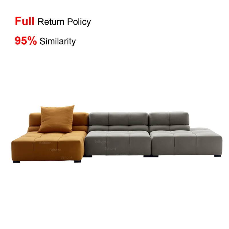 
Beltone furniture italian style living room tufty time fabric combination modular sofa 