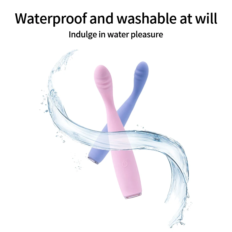 HMJ 2024 Powerful Waterproof Dildo Clit Stimulator with 5 Vibration Modes Flexible Sex Toy Women Pen G Spot Vibrator