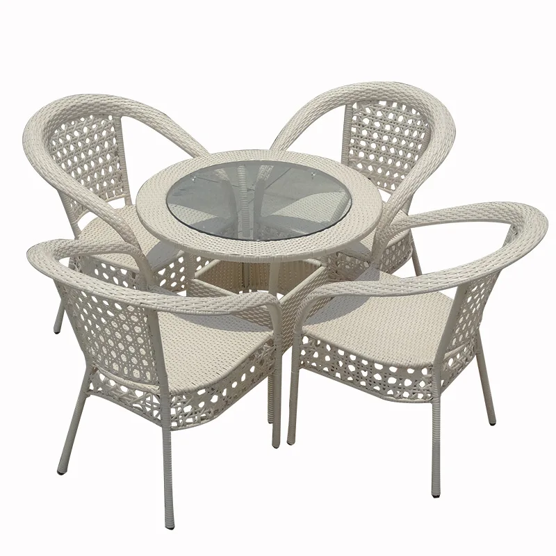 high quality rattan outdoor  furniture set patio umbrella rattan coffee table rattan chairs