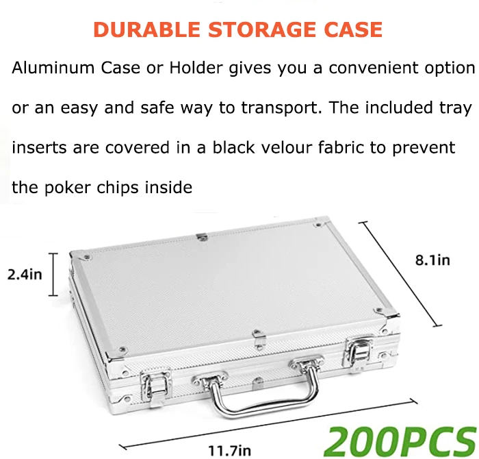 Оптовая продажа профессиональный чехол для игры в покер 200/300/400/500 шт.
