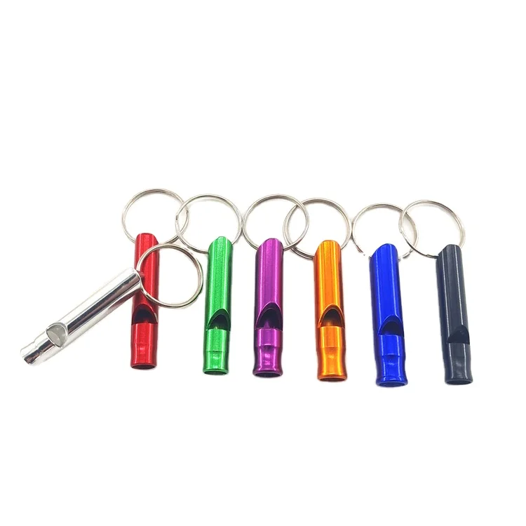 Cheap promotion outdoor emergency whistle camping survival loud color whistle tools