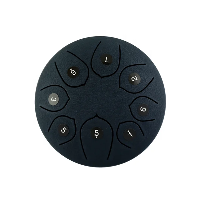 Best Selling 15 colors AIMU Popular Black Notes 6 Inch Steel Tongue Drum for Music Performance