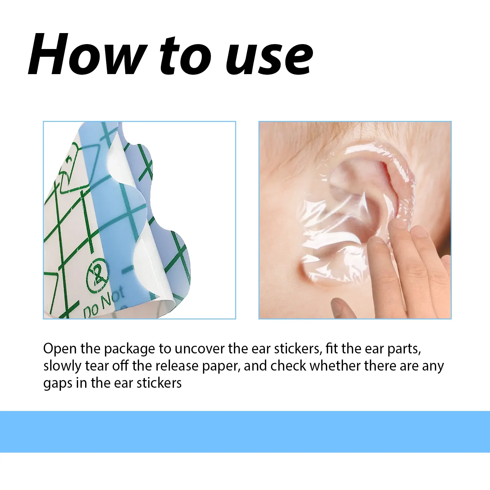baby Waterproof ear stickers ear patch for bathing keep water from ear disposable protection adhesive patch