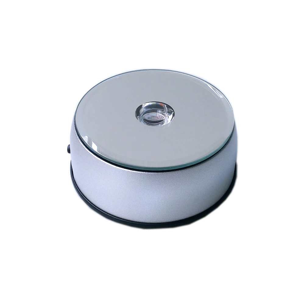 Серебристая пластиковая светодиодная основа BOSHI для дисплея с кристаллической вращающейся светодиодной основой