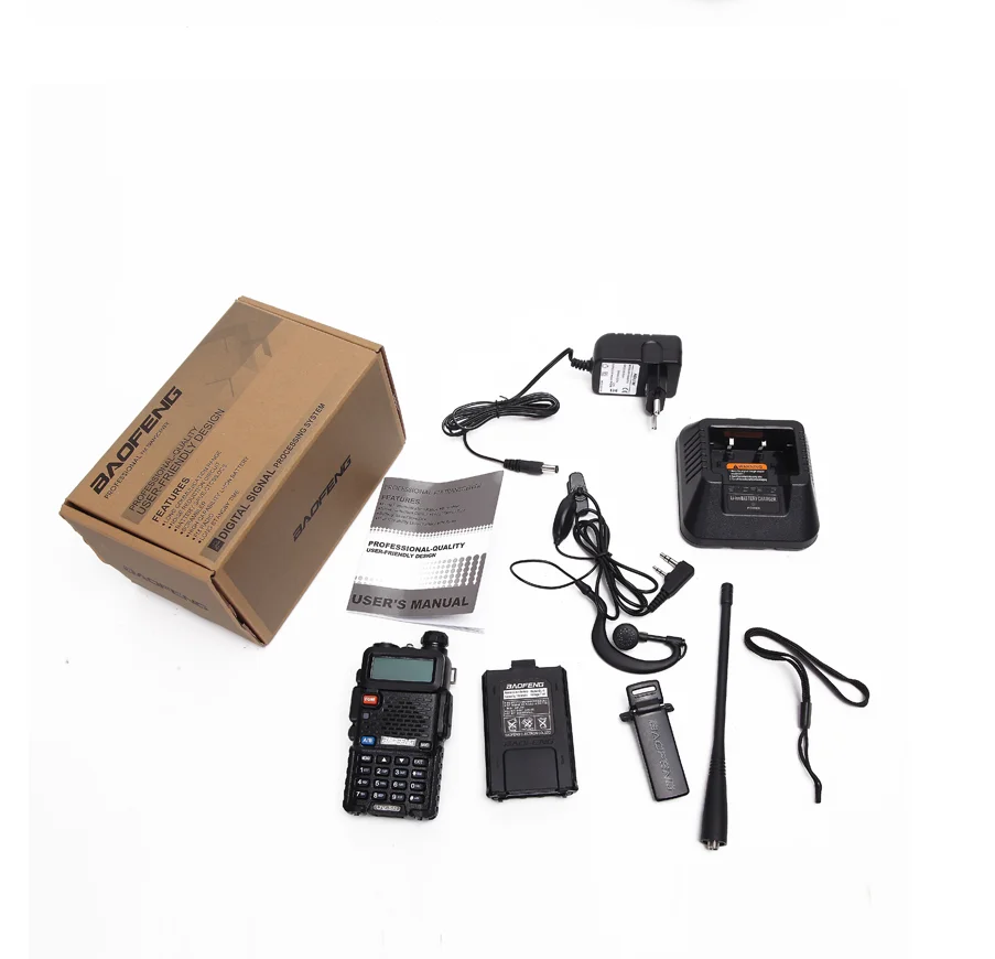 High power 8W BAOFENG UV-5R VHF UHF Dual Band Two Way Ham Radio Transceiver Walkie Talkie
