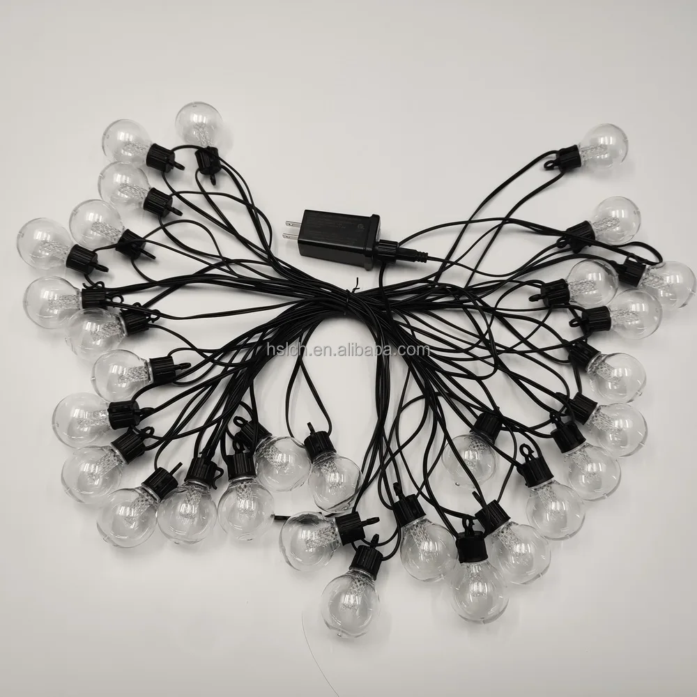 48FT String Lights Outdoor E26 E27 S14 Edison Bulb included Christmas Waterproof connectable serial led string lights