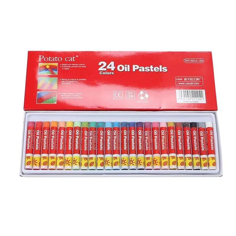 High Pigment Water Resistant Oil Pastel Colors Soft Texture Oil Pastels Crayons No Residue