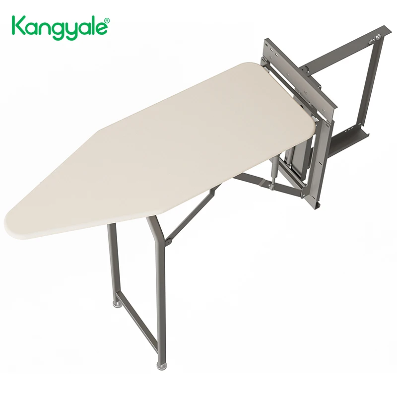 Kangyale Wardrobe New Wall Mounted Ironing Board Pull Out Retractable Folding Ironing Board