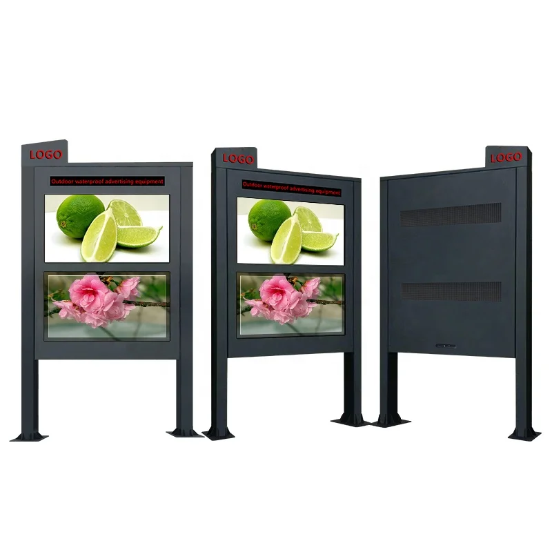 75Inch Outdoor Double Side Interactive Touch Screen Lcd Information Totem digital signage display for Outdoor