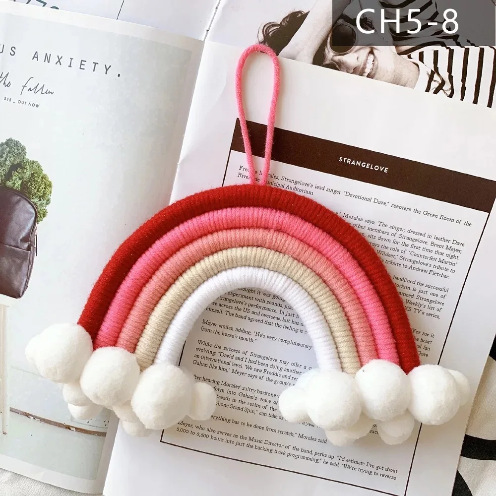 kids room wall decorations Colorful woven decorative ball wall hanging pendant art wall