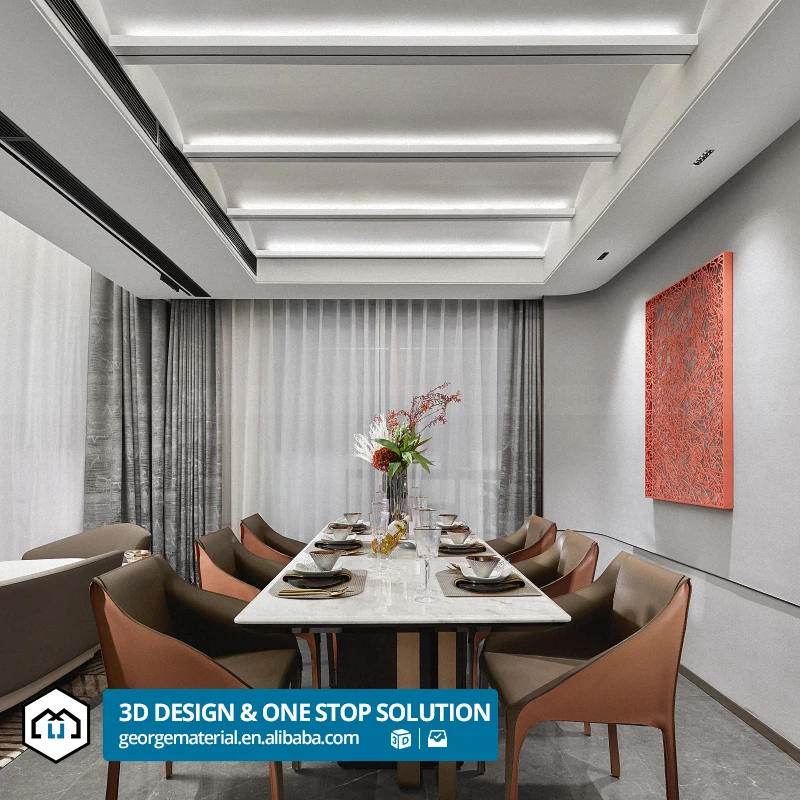 Whole 3d Rendering Interior Design Online Service and House Barber Beauty Spa Salon Shop Equipment Furniture Sets
