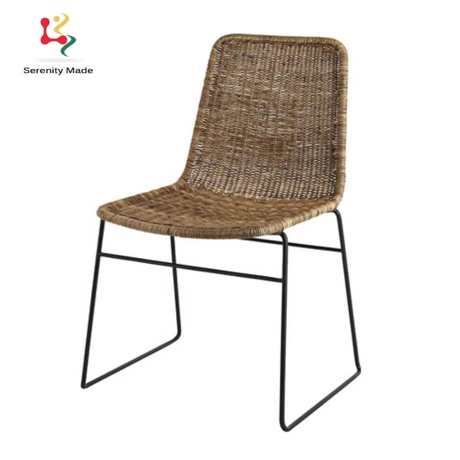 Уличный Штабелируемый обеденный стул для кафе ресторана полиэтиленовые плетеные стулья из