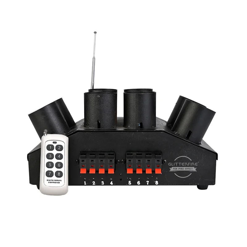 Remote control stage fountain ignition machine 8 channel firework sculpt firing system party stage cold spark wedding decoration