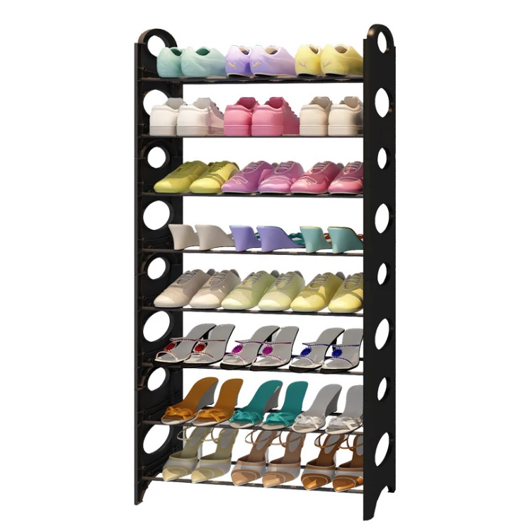 Amazing 6 tiers diy easy assemble metal pole foldable corner portable shoe rack wholesale