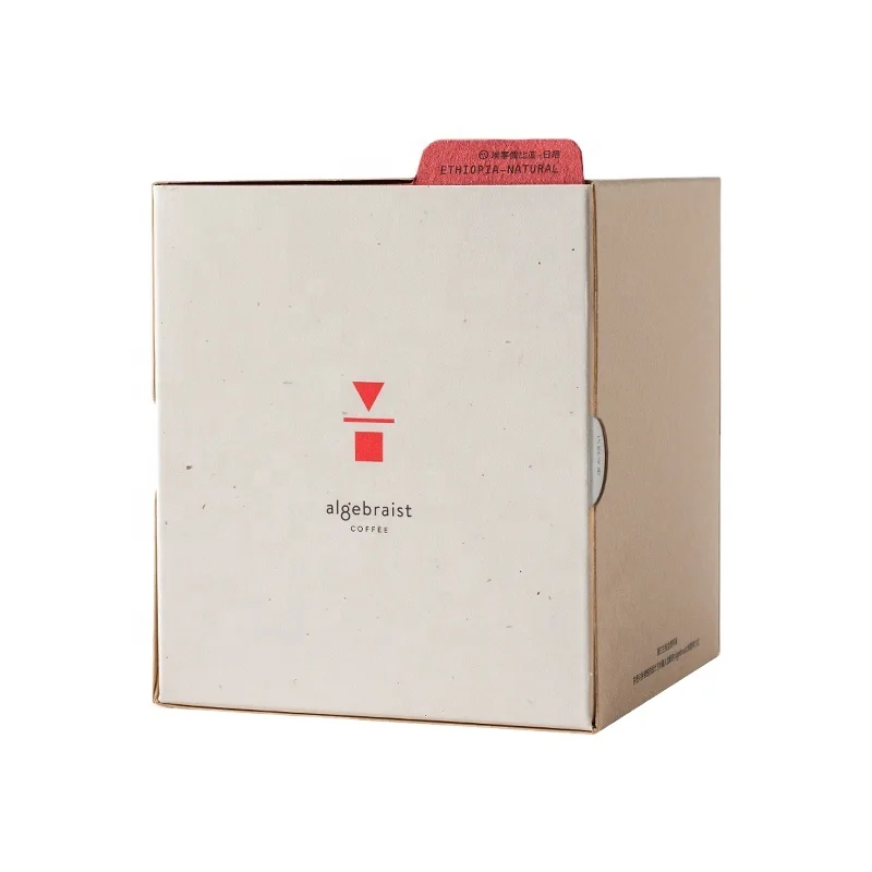 
High end Design Drip Coffee Square Drawer Box for Cafe Packaging 