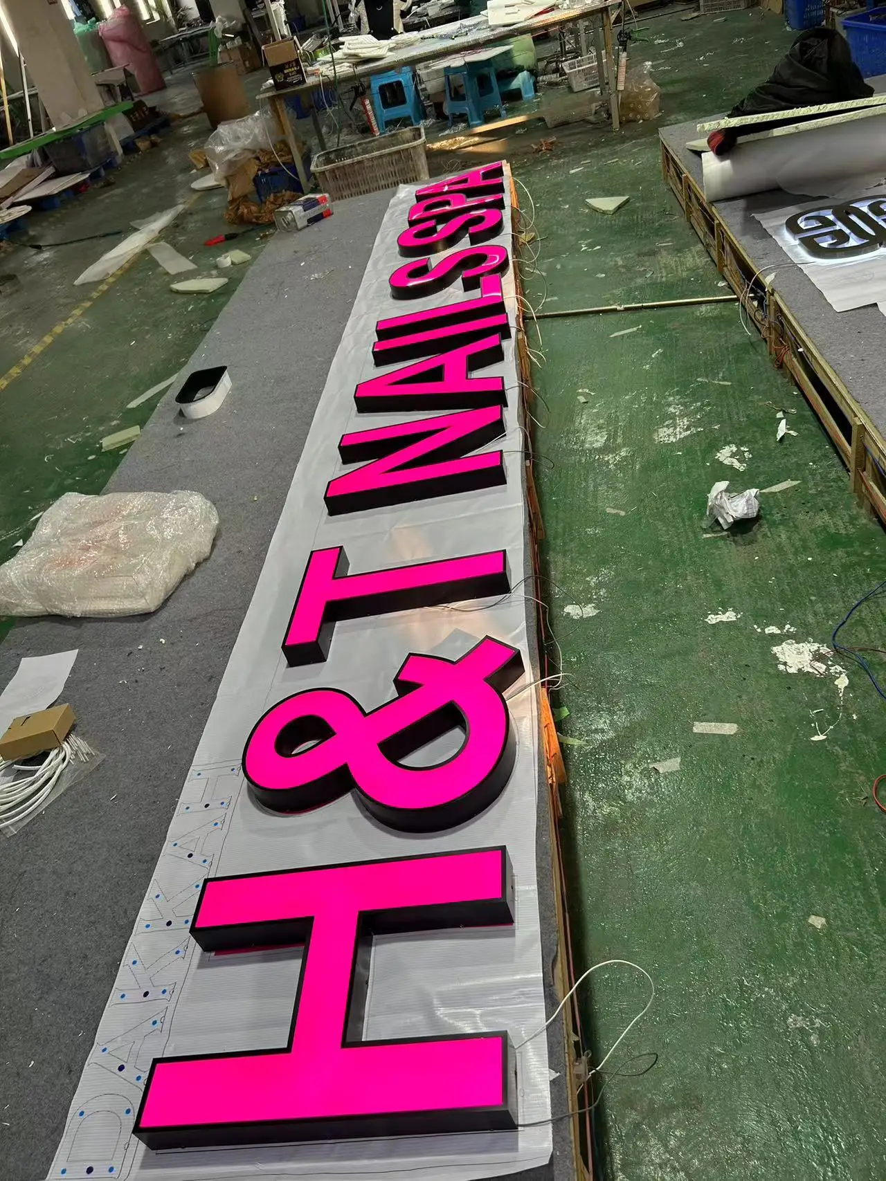 Stainless steel waterproof led Illuminated signboard led channel letters outdoor 3d led Front-lit letter Electronic sign