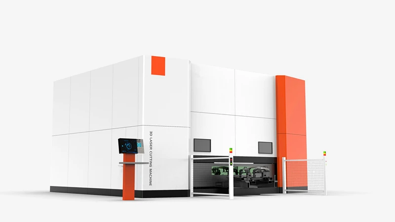3D 5 Axis Fiber Laser auto Parts Cutting Machine