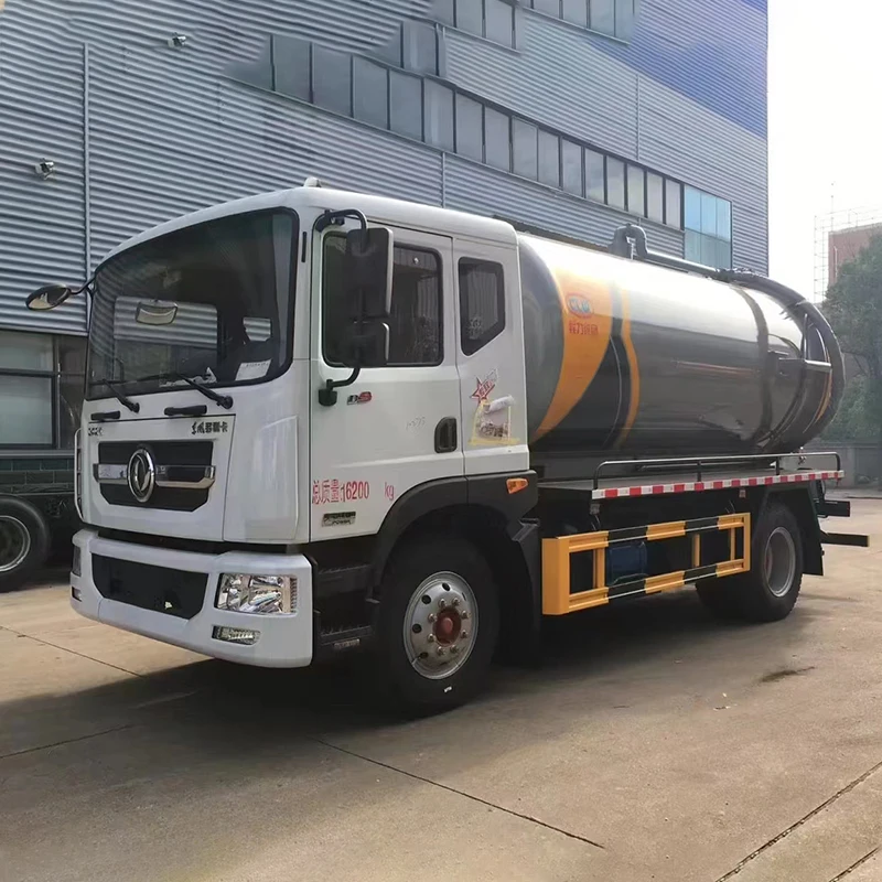 12cbm Vacuum Sewage Suction Tank Fecal Sludge sewage suction tanker truck
