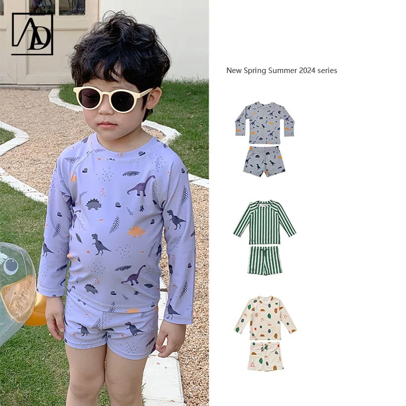 Aide One Piece Zip-Up Short Sleeve Swimwear High Quality Beachwear Kids Cover Up Customized Swimwear Baby Girl Kid Quick Dry