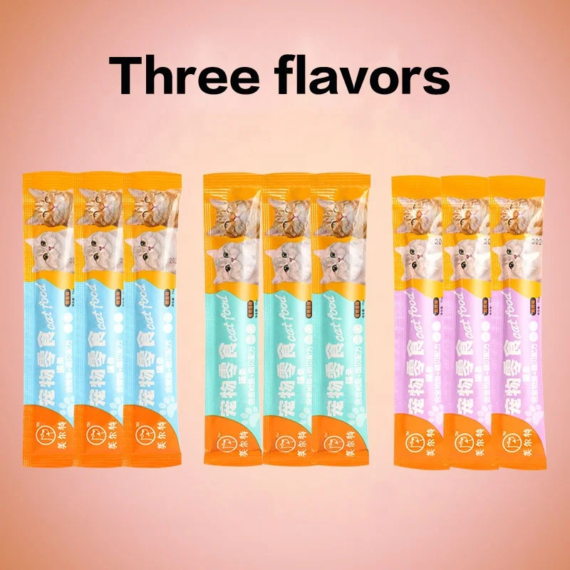 Factory Custom wholesale 15g Natural Cat Treat Snack Food For Kittens