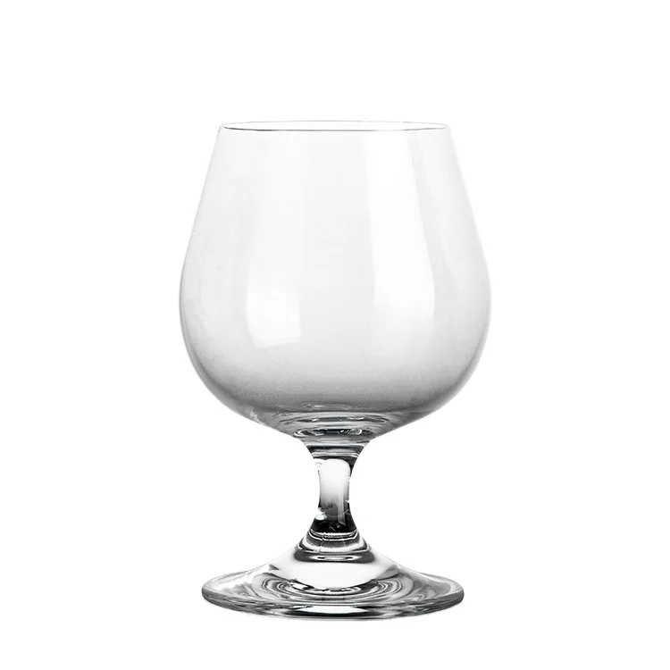 ABO crystal wine luxury brandy 13oz short let glass goblet with customization