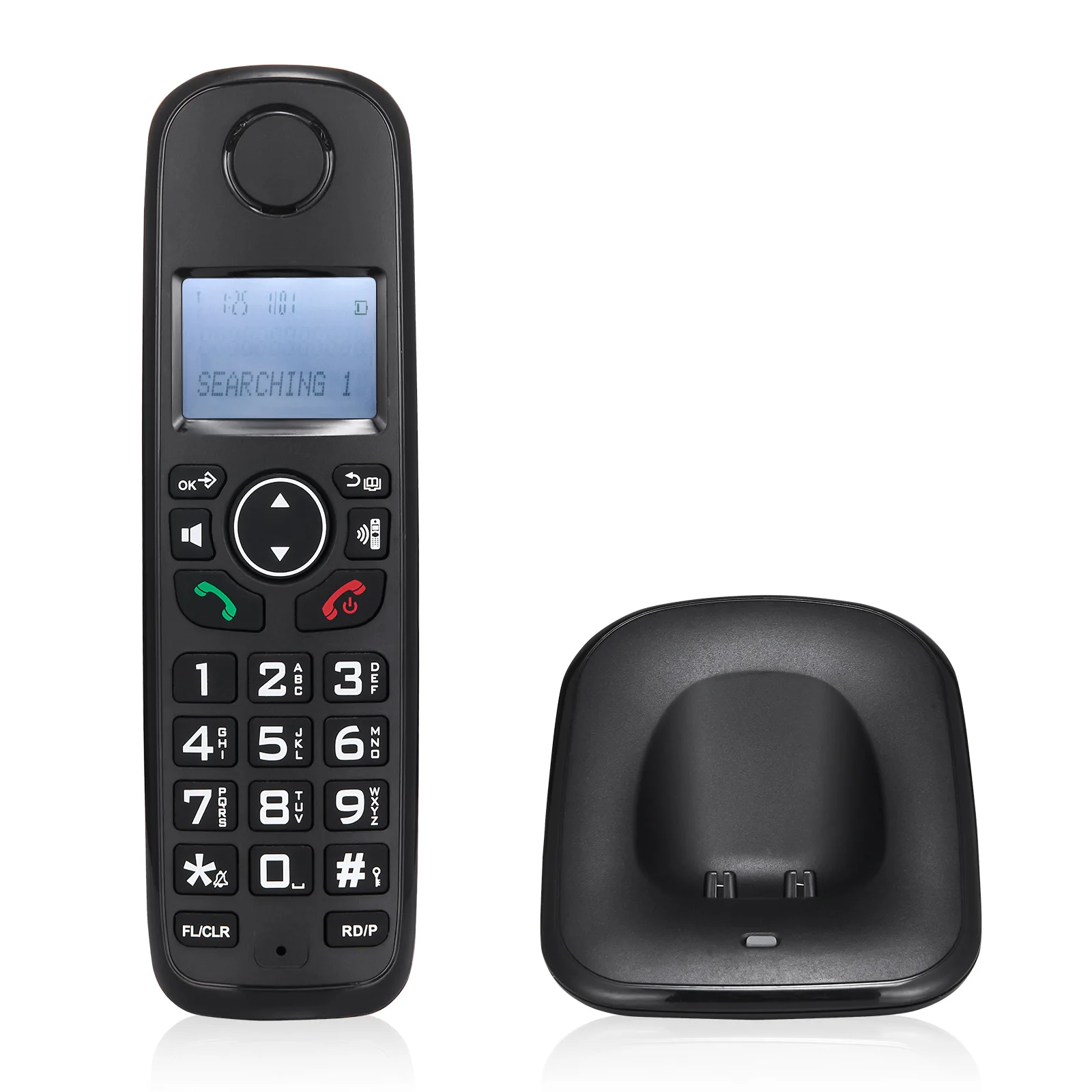 DECT6.0 расширяемый беспроводной телефонной системы с 3 линии Caller ID телефон для офиса Поддержка 5 телефонов