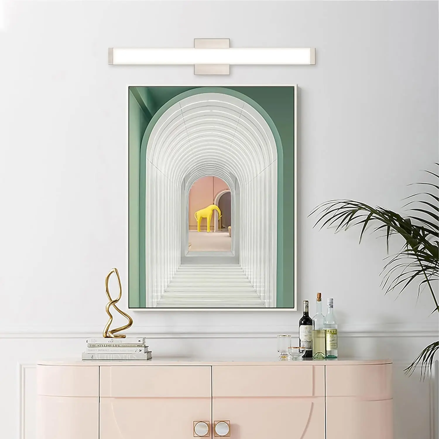 LED Vanity Lights Bar 30 Inch Bathroom Light Fixtures 20W Over Mirror Lighting Brushed Nickel Indoor Modern 3000K for Bedroom