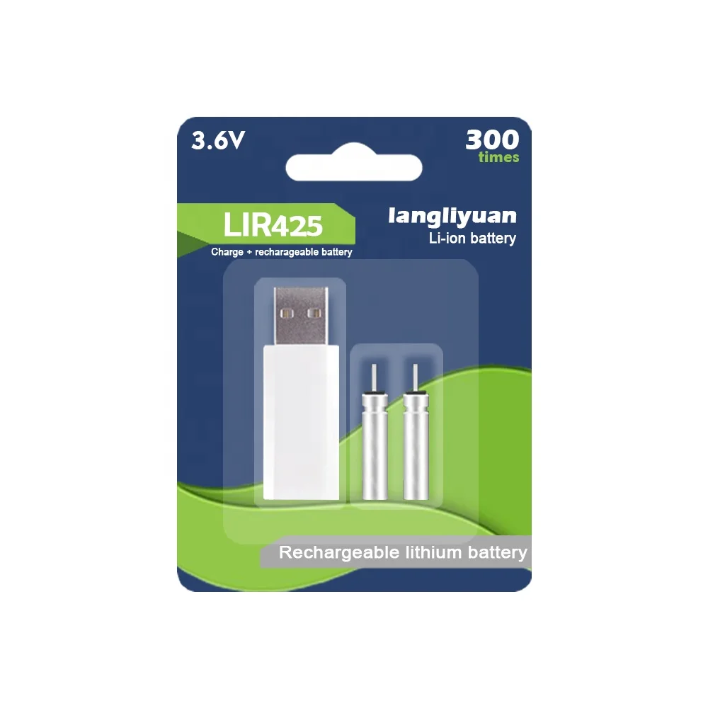 
Light stick use 3v lithium pin type lir425 cr425 rechargeable battery for led fishing float 