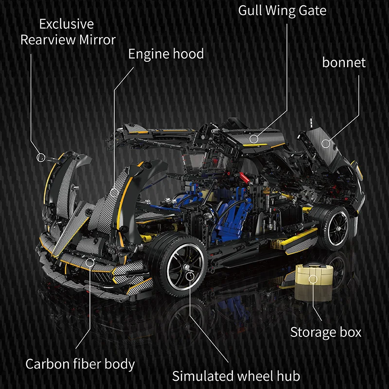 Building Block Educational Sport Plastic Assemble Kit Bricks Sets Luxury Model Car Building Block Sets For Kids