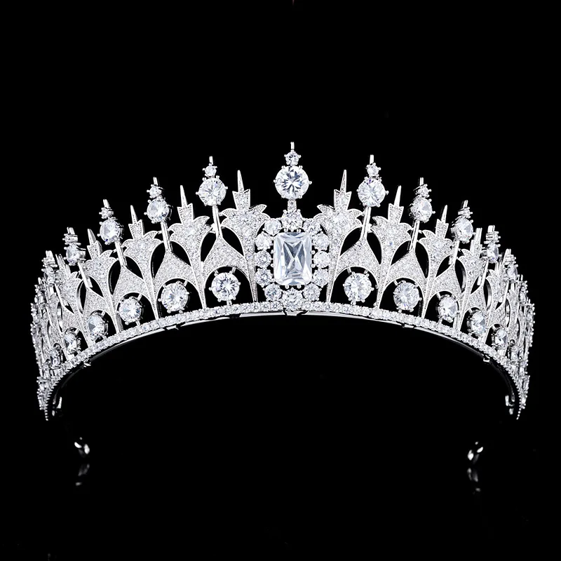 YGS080 New Wholesale AAAZirconia Delicate Wedding headpiece Crystal Prom Bride Crown Tiaras
