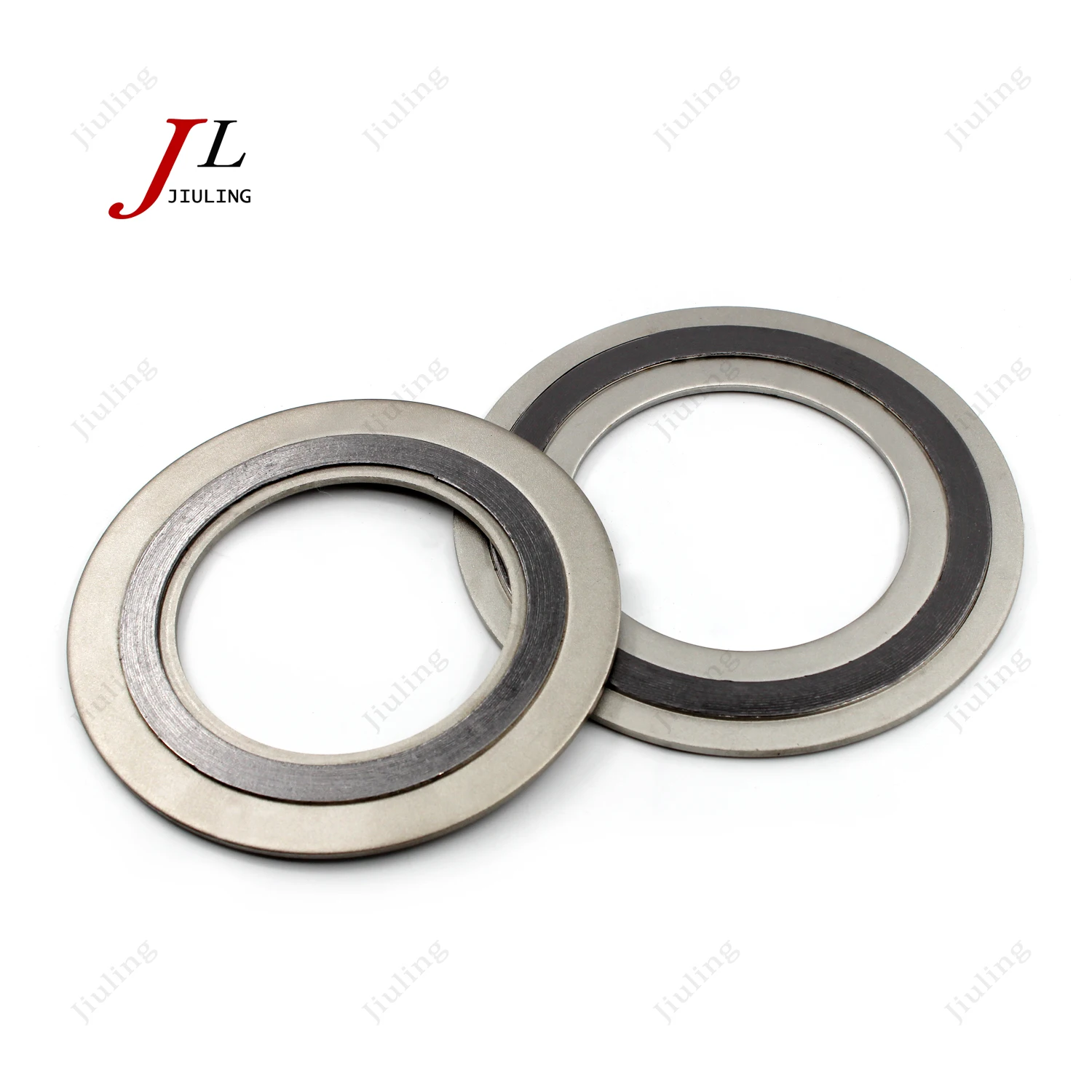 Metal graphite winding gasket manufacturer pipe flange sealing gasket type D outer and nner ring metal spiral wound gasket
