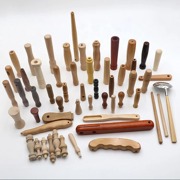2023 new design luxury wooden furniture knobs handle wooden dome knob round wooden drawer knob