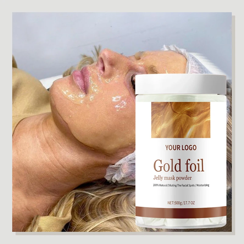 Wholesale DIY SPA Skin Gold Soft Facial Powder Mask Whitening Peel Off Face Mask Powder
