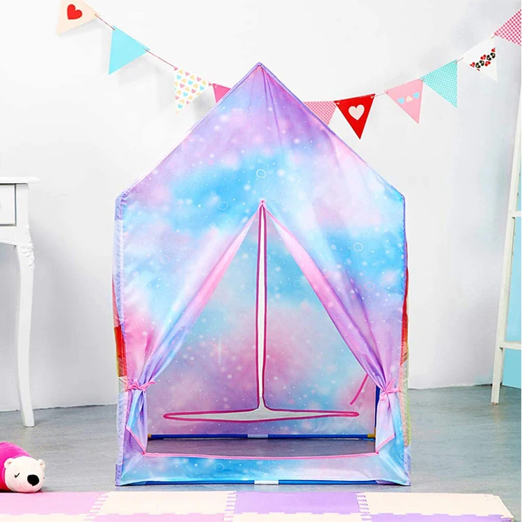 Rainbow Unicorn House Playhouse kids with big space kids children  play  tent