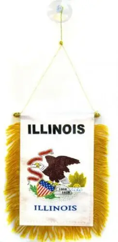 Hot sales printing Illinois flag 100% polyester America state flag custom countries flag banner