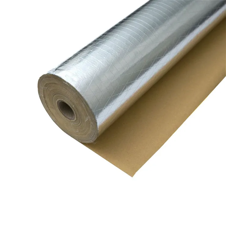 Rhombic grid bar aluminum foil paper fireproof moisture-proof heat insulation aluminum foil veneer
