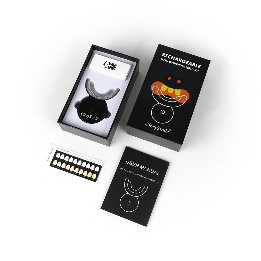 No Sensitive Gel Durable Rechargeable Led Light Wireless Teeth Whitening Kit New can be customize