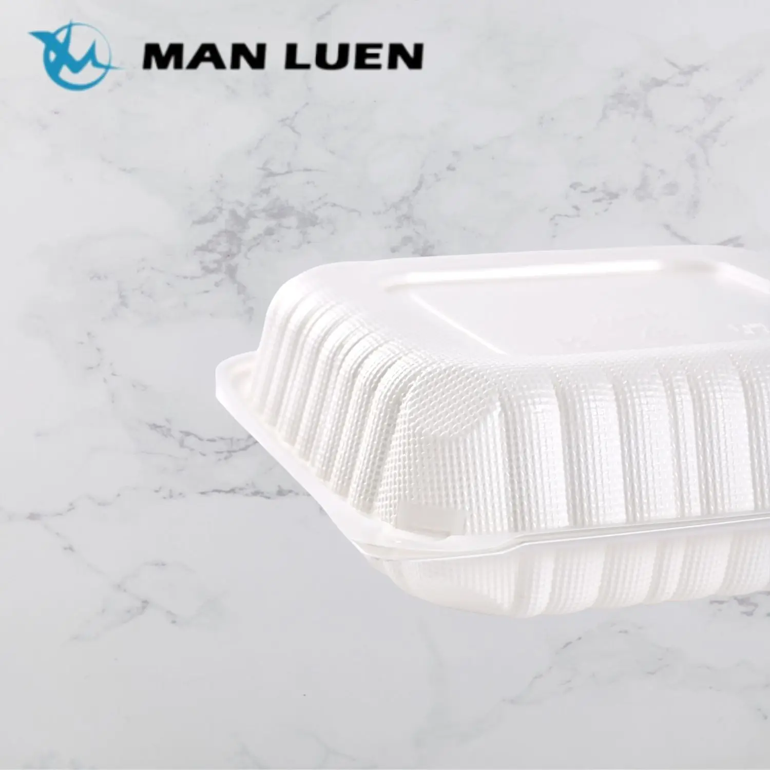 Reusable PP Clamshell Microwavable Sandwich RIce Food Takeaway Hinged Container