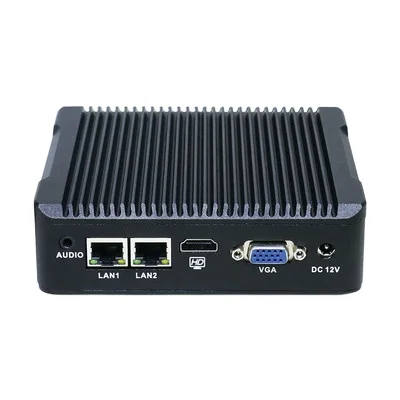 Двойной дисплей J1800, vga rs232/485, недорогой мини-Настольный ПК, промышленный компьютер, безвентиляторный мини-ПК