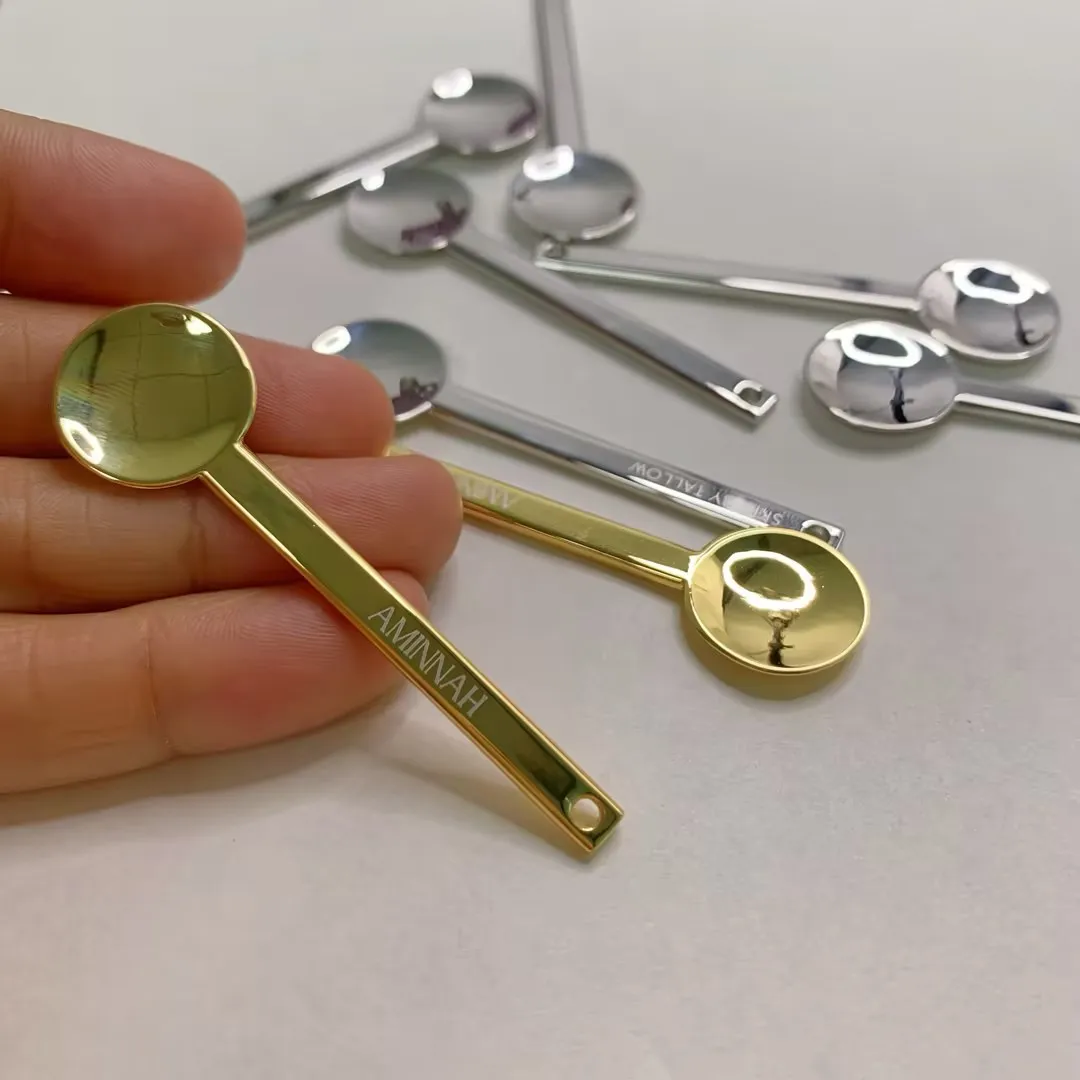 Wholesale Manufacturer High Quality Customized Cosmetic Facial Metal Cosmetic Cream Spoon Mask Spatula 3 colors