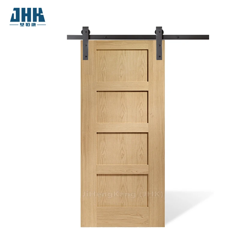 JHK-S04-1 White primed smooth two panel arch Wholesale sales of barn doors interior doors for houses doors wooden modern