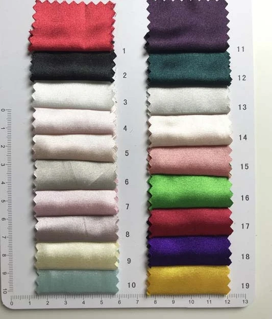 wholesale high quality 100% polyester silk satin fabric for party dress pajamas