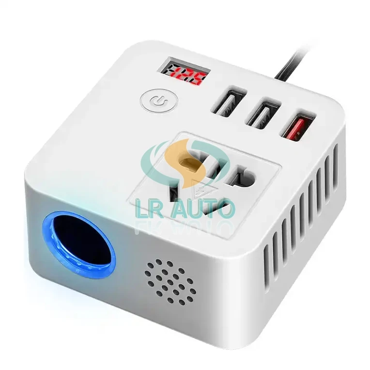 New vehicle inverter charger 12V24V to 220V Universal Power Converter QC3.0USB fast charge jack