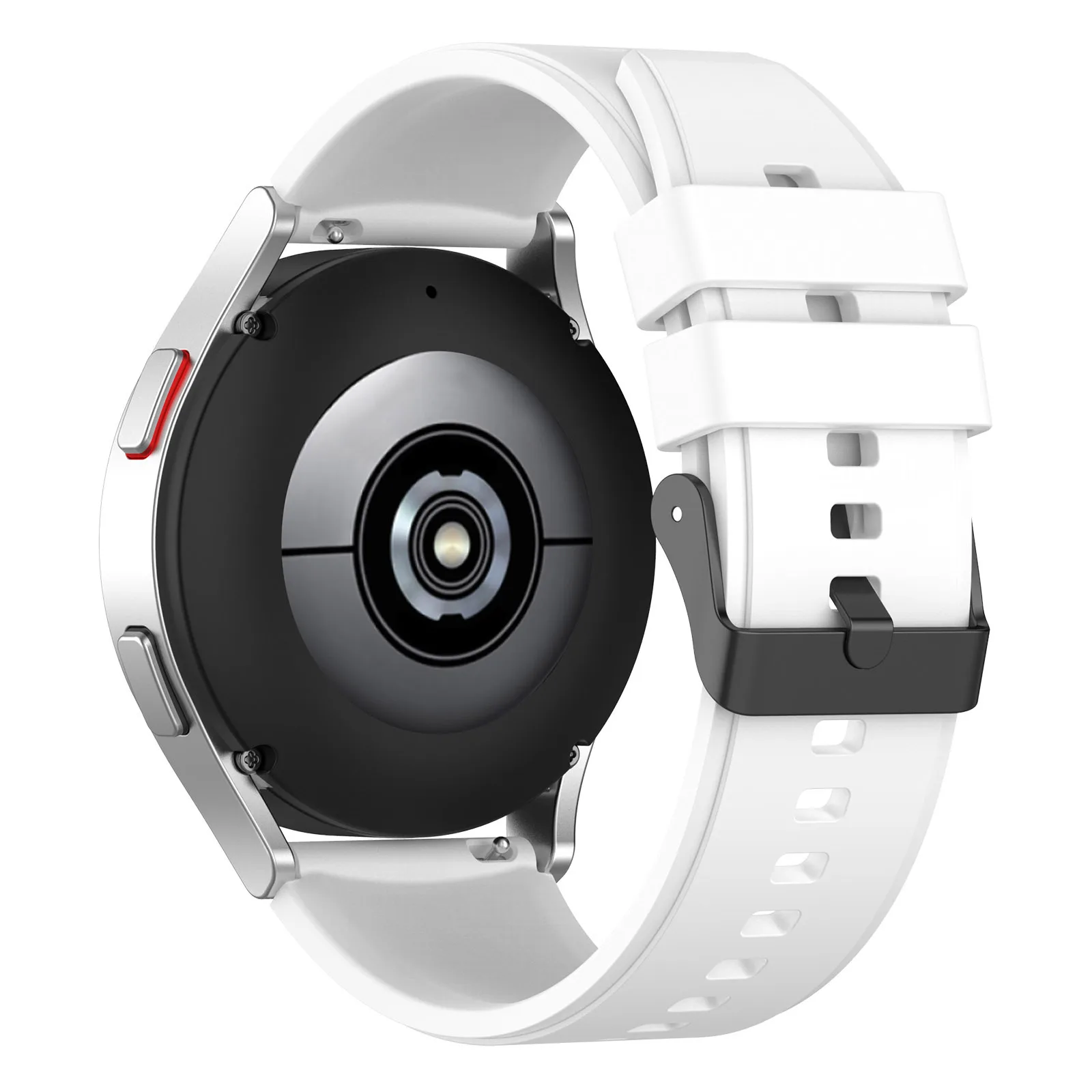 YHQ Soft Rubber Silicone 20mm Sport Band Strap for Samsung Watch Heart-S /Heart-L/Galaxy Watch 5 4/Active 2/Gear S2