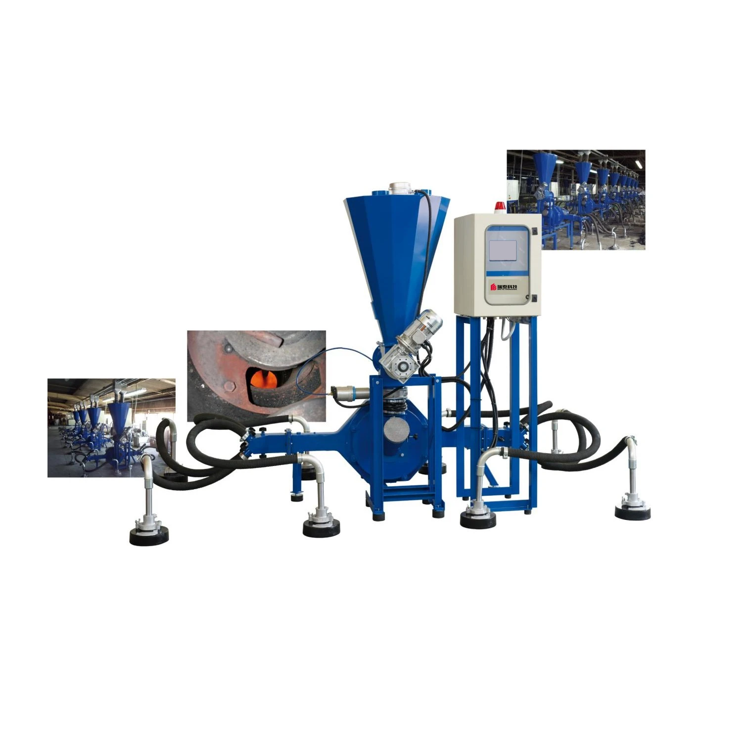 PLC control coal burner designed by COSMEC for tunnel kiln