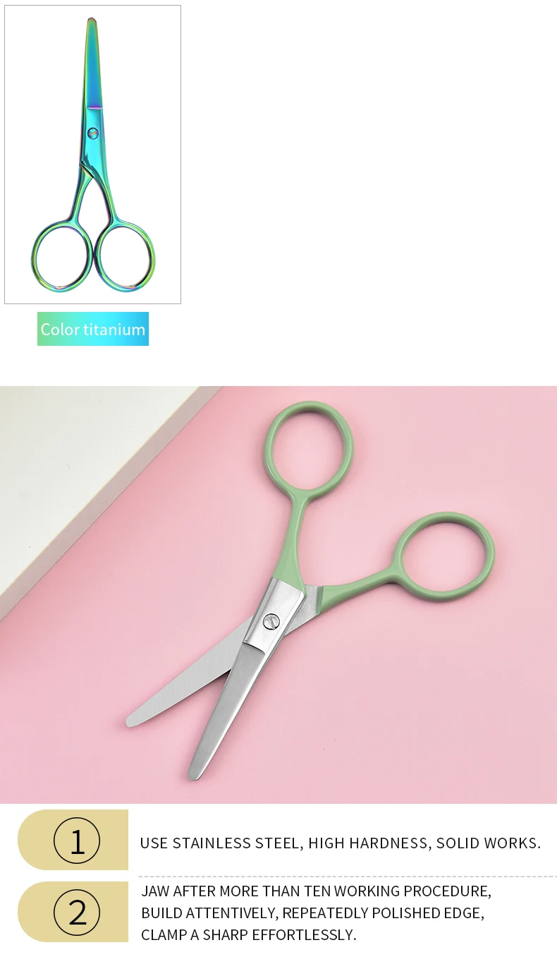 High Quality Best Selling Mini Nail Scissors High-End Beauty Tool with Sharp Blade Tip for Manicure and Cuticle Care